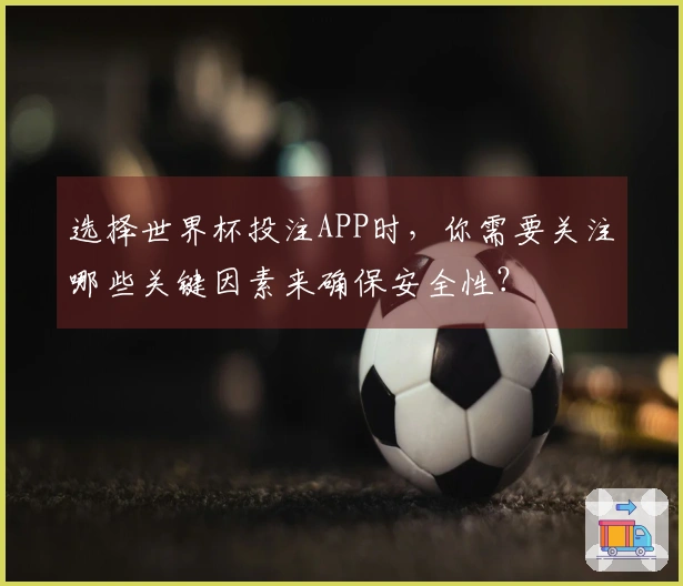 选择世界杯投注APP时，你需要关注哪些关键因素来确保安全性？
